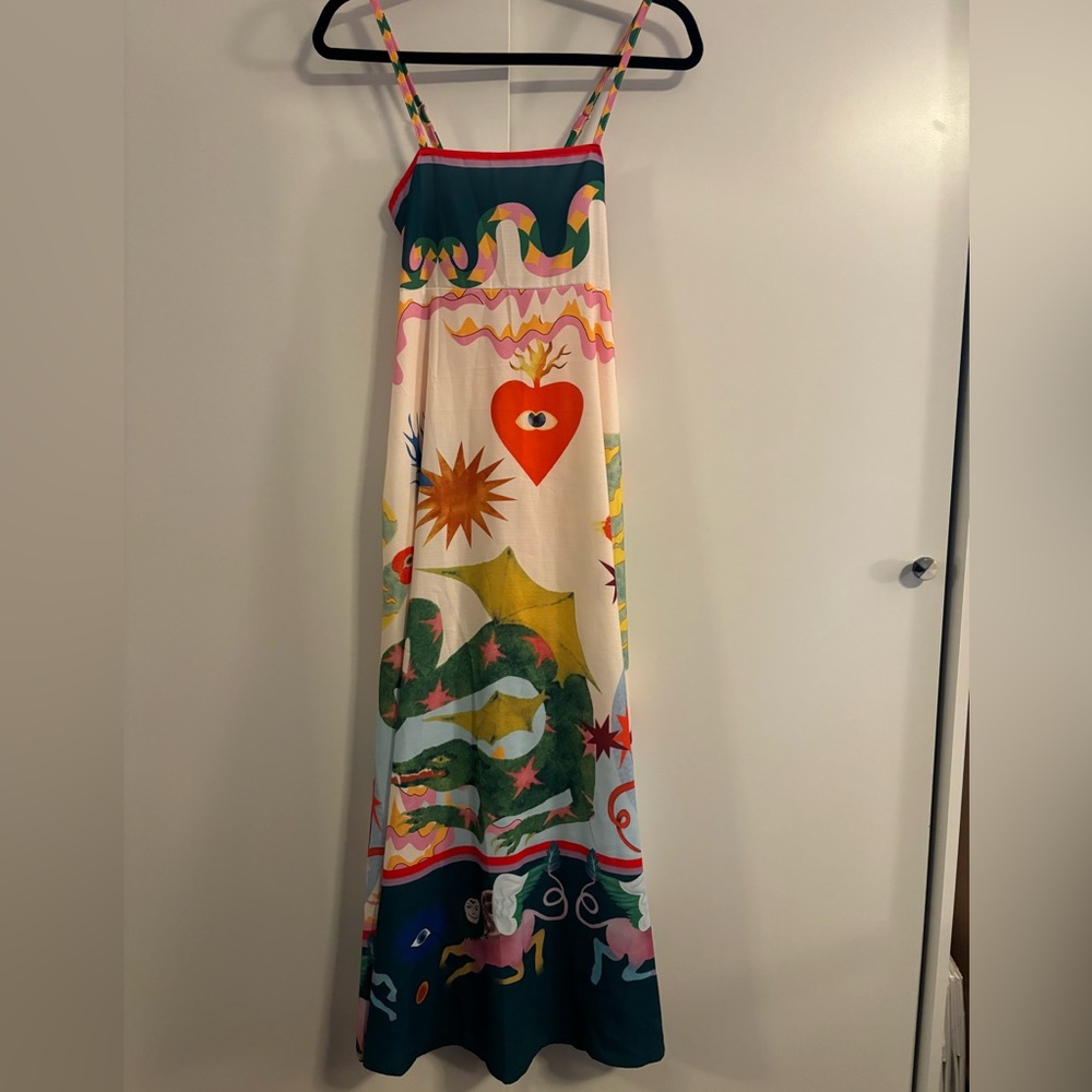 Wild Printed Maxi Dress- Dragons!